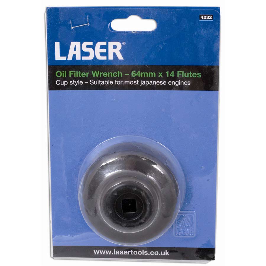 Ölfilterschlüssel, 3/8", 64 mm, von Laser, 1 Stück - ATU