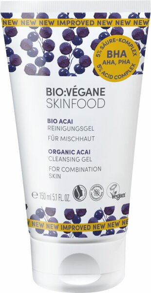 Bio:Végane Skinfood Bio Acai Mischhaut Reinigungsgel