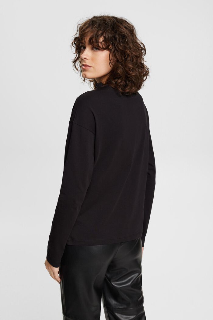 Longsleeve mit Metallic-Print