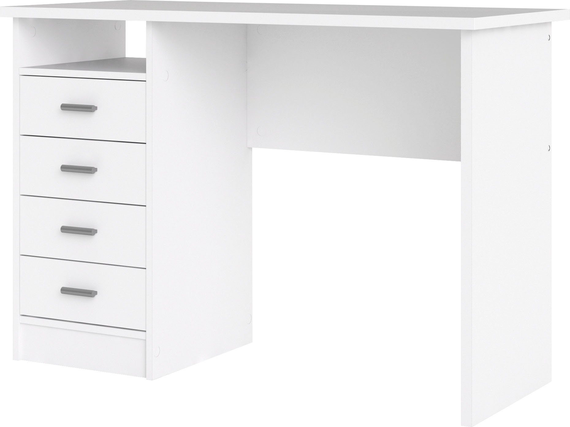 Home affaire Schreibtisch Plus, mit vielen Stauraummöglichkeiten, zeitloses Design
