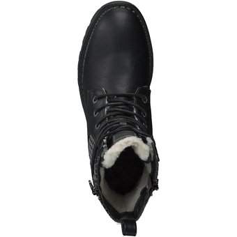 Mustang Schnür Boots in schwarz