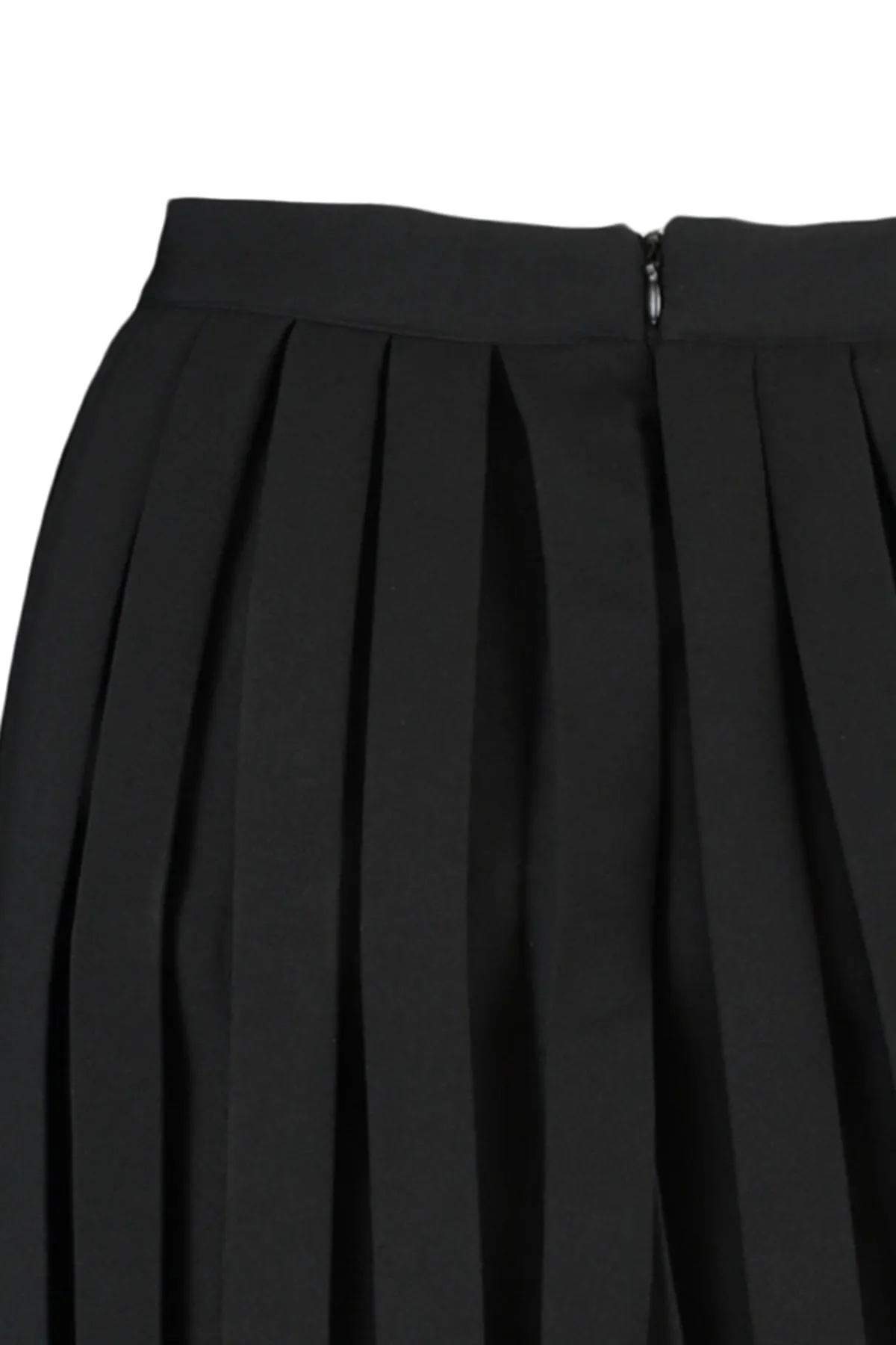 Trendyol Collection  Schwarzer Webrock in Minilänge – Faltendetail, TWOAW21ET0111