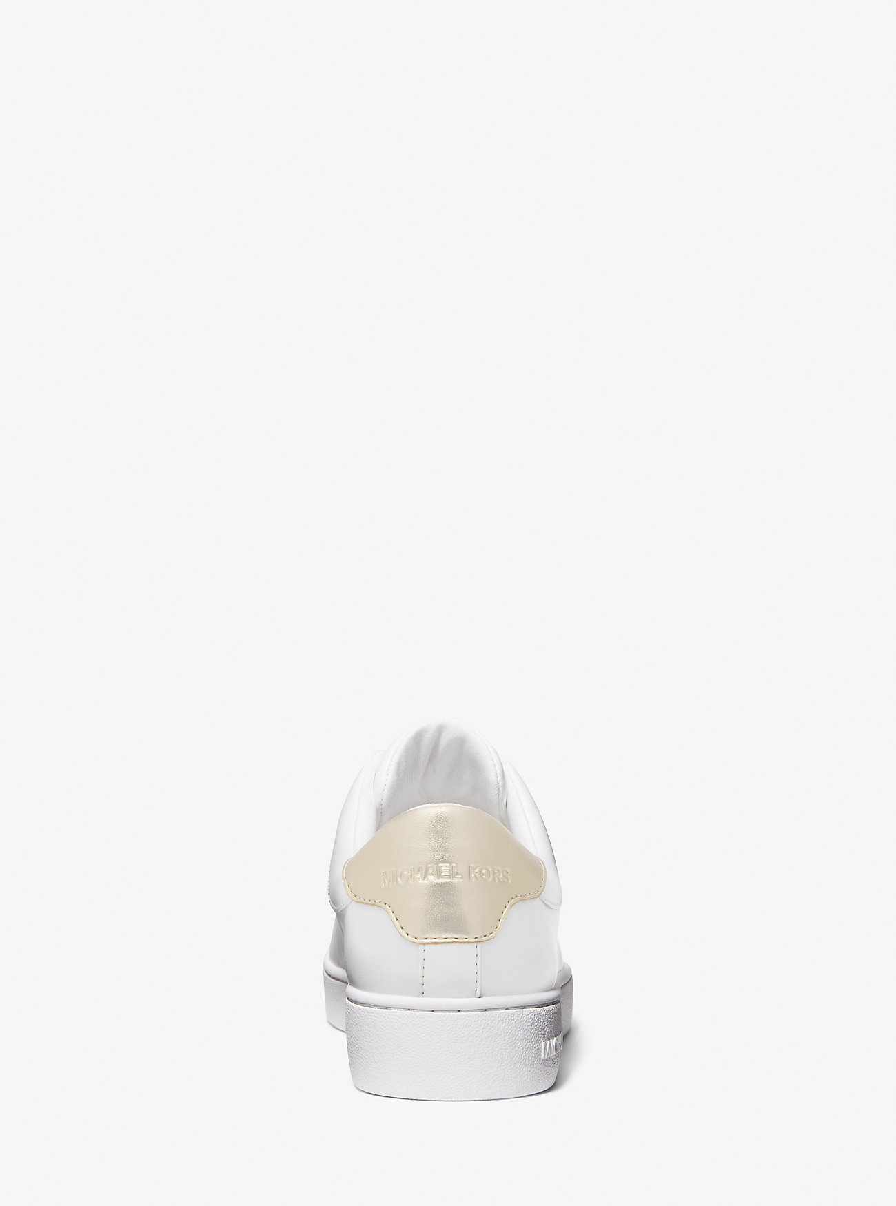 Sneakers Keaton in pelle con cerniera - ORO CHIARO