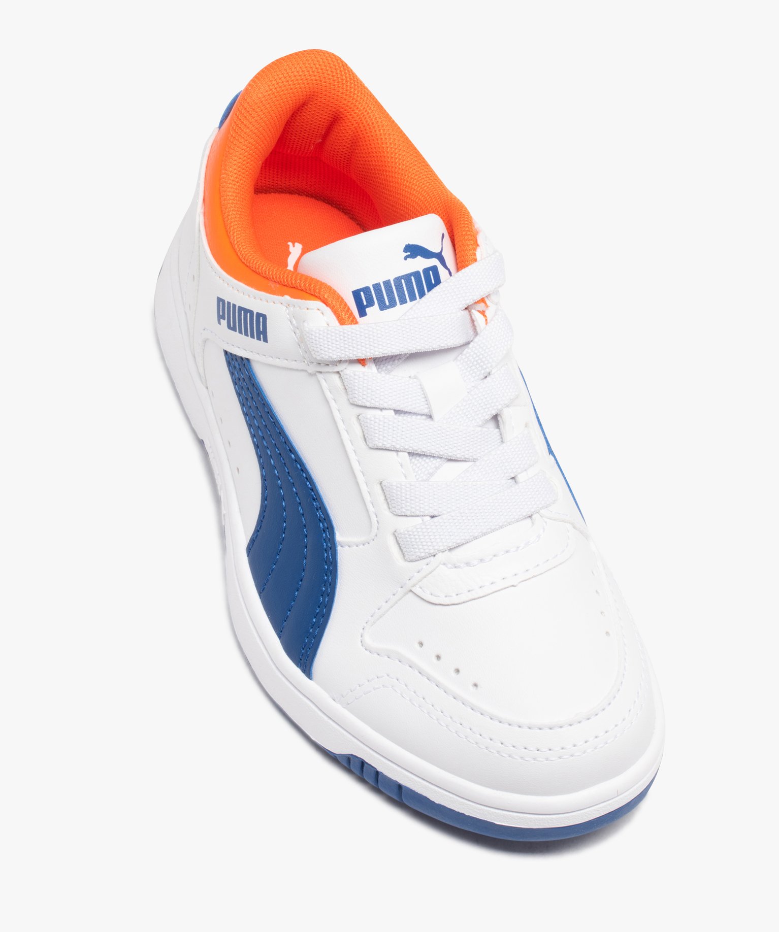 Baskets Garçon à lacets élastiqués - Puma blanc | GEMO