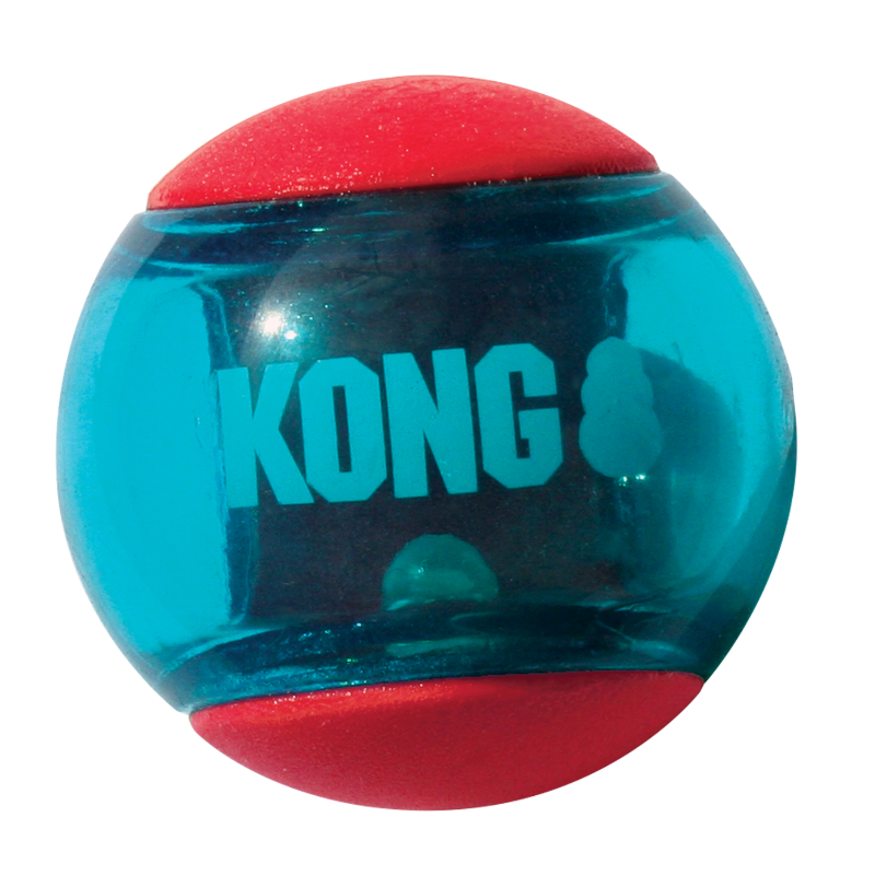 KONG Hundebälle KONG Spielzeug Squeezz Action 3x Red Ball M