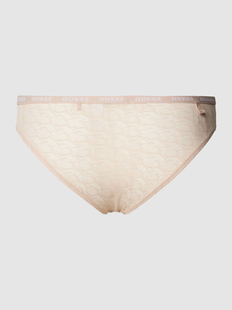 Slip im semitransparentem Design Modell 'EDYTHA' in beige