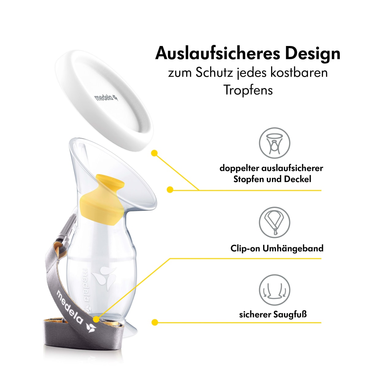 Auffangbehälter für Muttermilch Silikon, 1 St