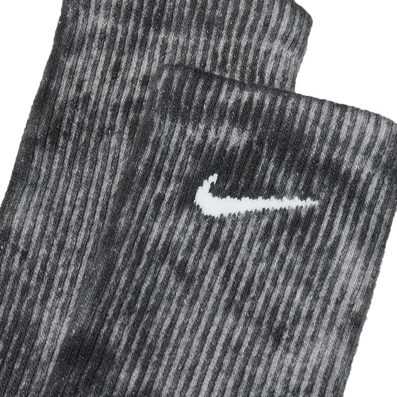 NIKE Everyday Plus Cushioned Tie-Dye Crew Socks black/lt smoke grey/white