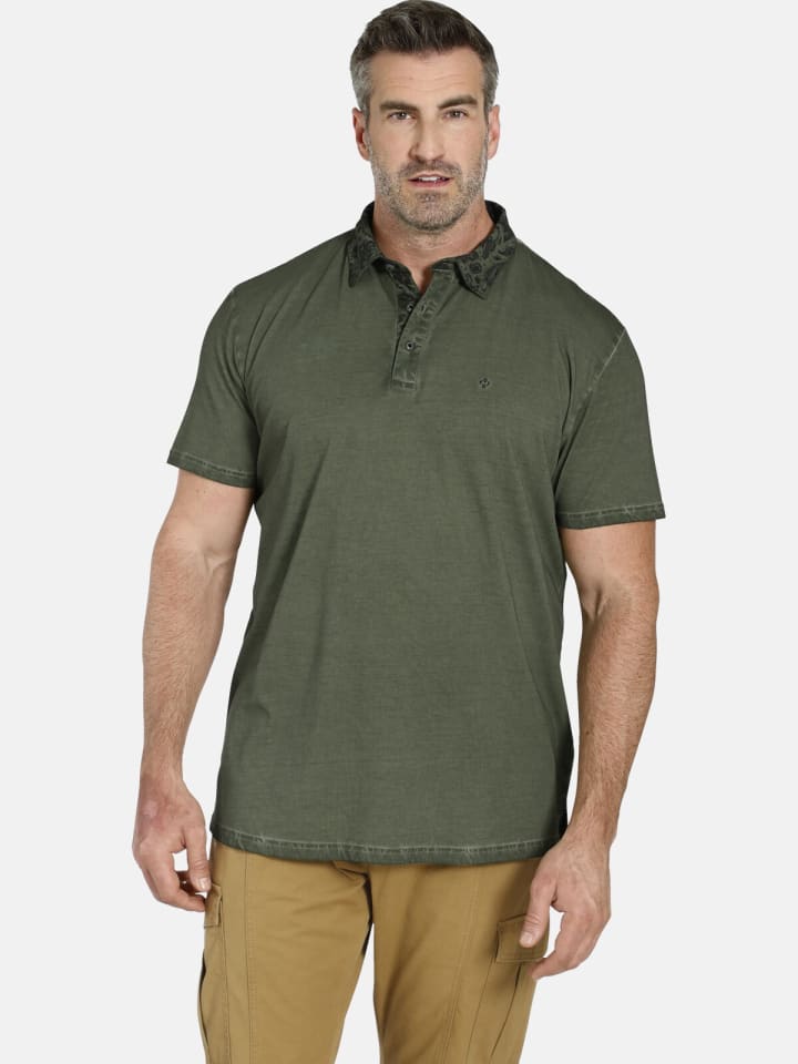 Charles Colby Poloshirt EARL KINNET in khaki günstig kaufen