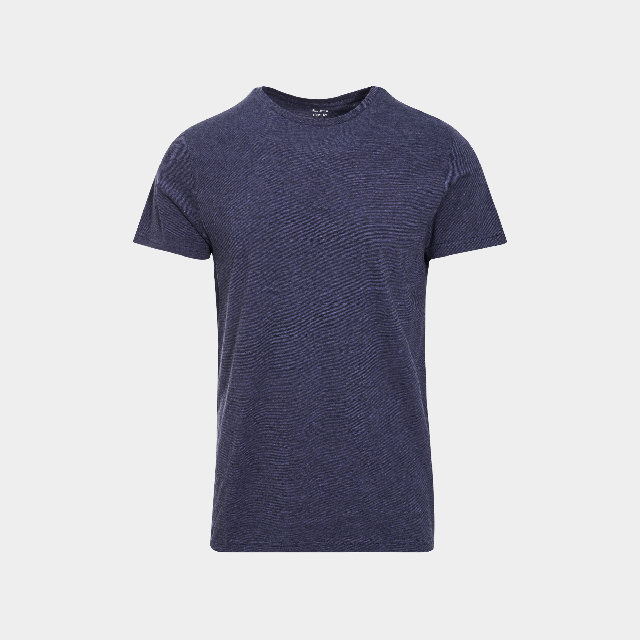 T-shirt coton manches courtes bleu marine homme | La Halle