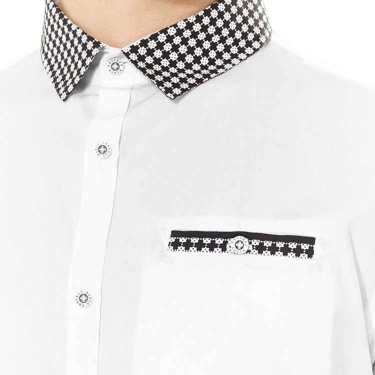 Process Black Jeffery Herren Casual Hemd MSH-PB69JEFFERY WHITE