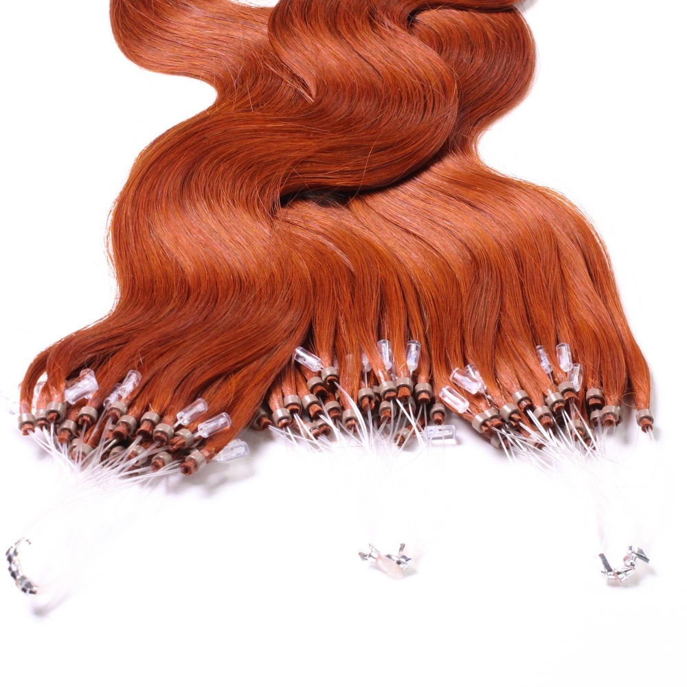 hair2heart Extensions à froid cheveux naturels #130 Rouge cuivré 0.5g extensions