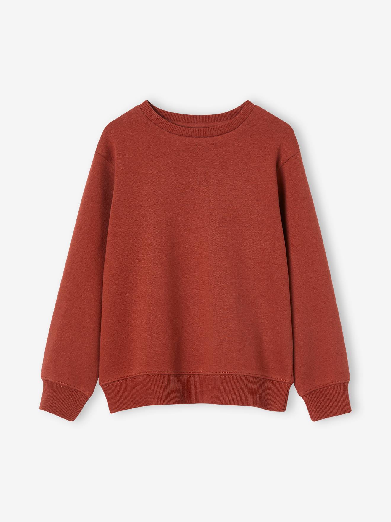 Sweat col rond personnalisable garçon noisette