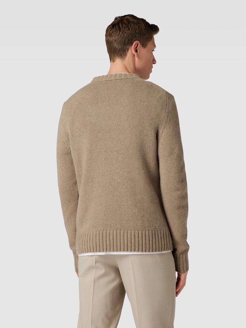 Strickpullover aus Kaschmir-Mix Modell 'Ecosio' in beige
