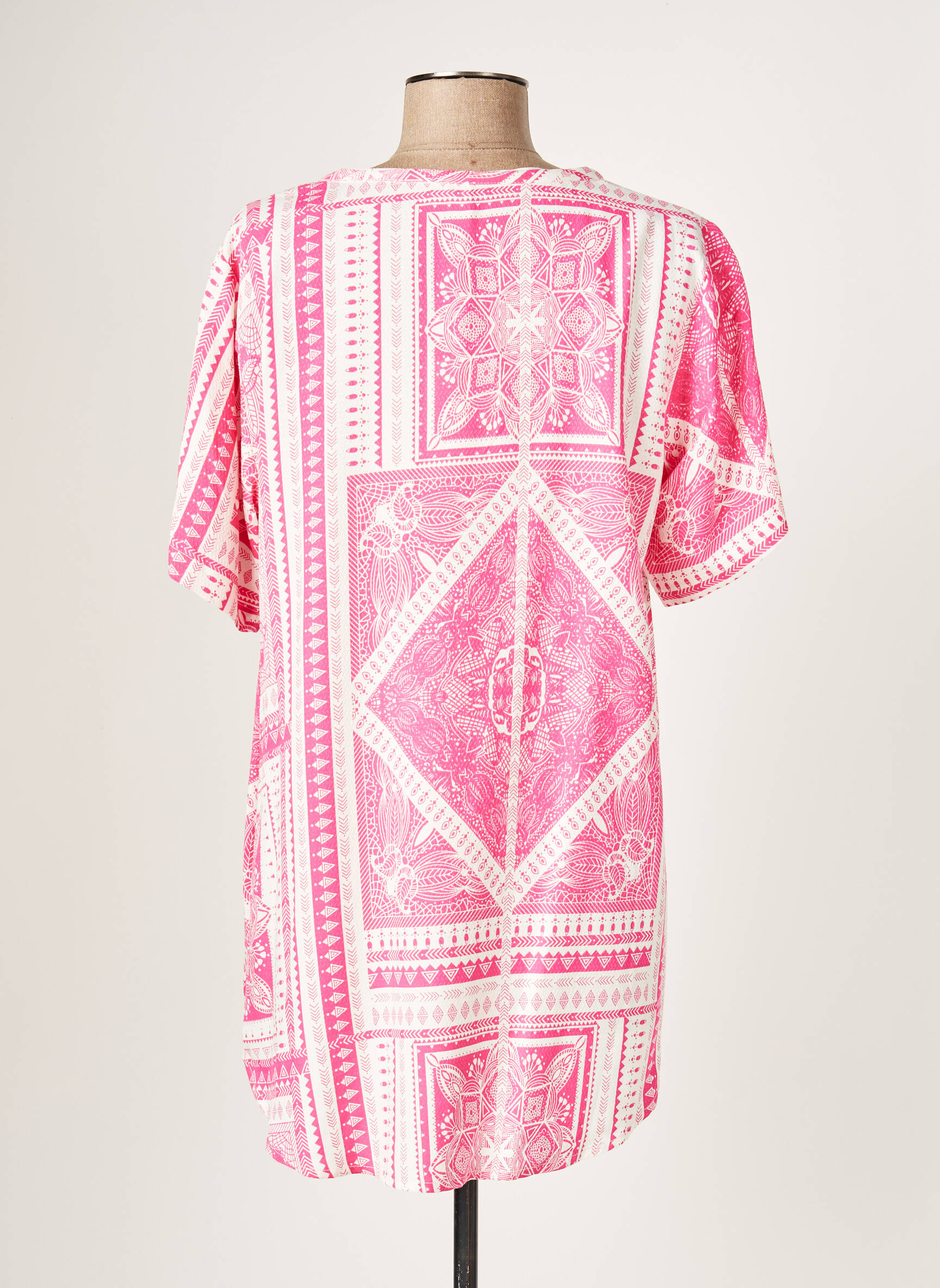 Ciso Tuniquemanchecourte Femme couleur rose