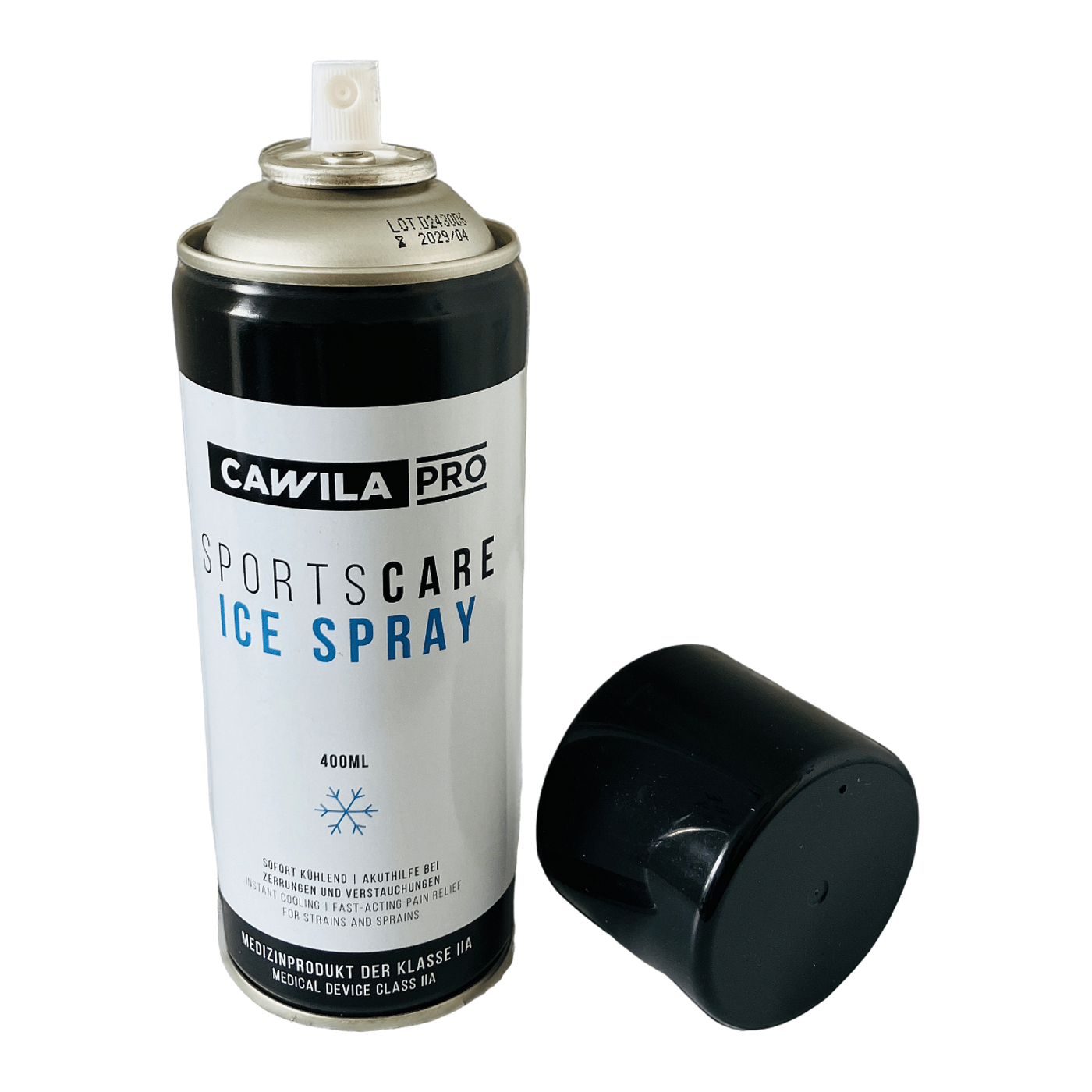 Cawila PRO SportsCARE Ice Spray | 400ml | Kühlspray | Trainingszubehör Weiss