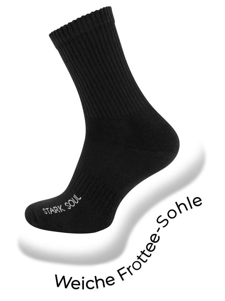Stark Soul® Sportsocken 6 Paar, mit FROTTEESOHLE in schwarz günstig kaufen