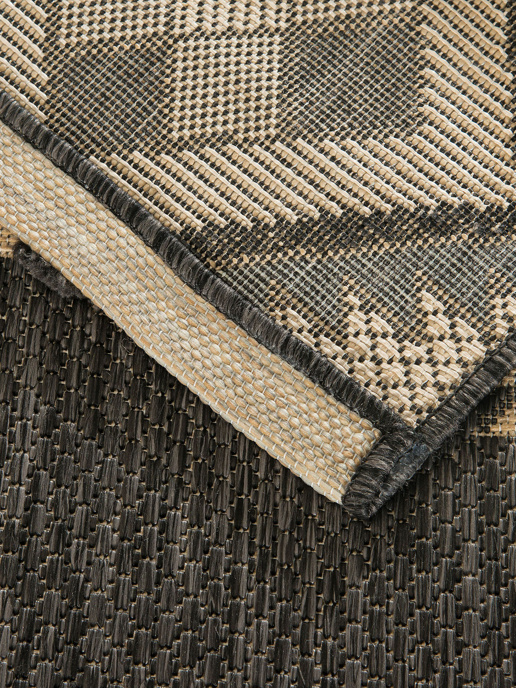 Dominical Outdoor-Teppich, Schwarz