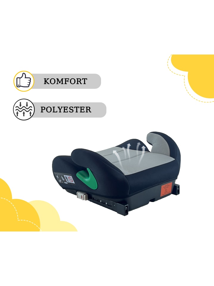 Yalion Kindersitzerhöhung ECE R129 Yalion in Grau - i-Size (6-10 Jahre) günstig kaufen onesize