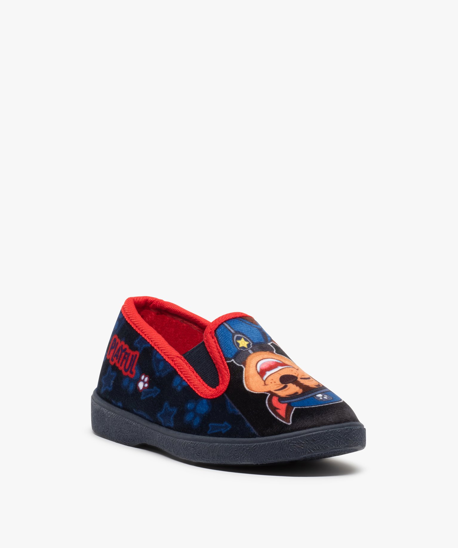 Chaussons Garçon en velours imprimé - Pat’ Patrouille marine | GEMO