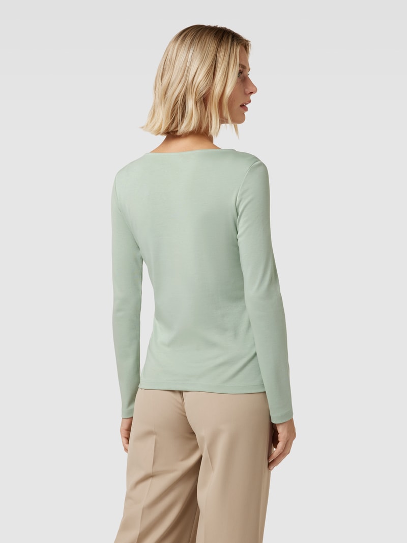 Longsleeve mit U-Boot-Ausschnitt in schilf