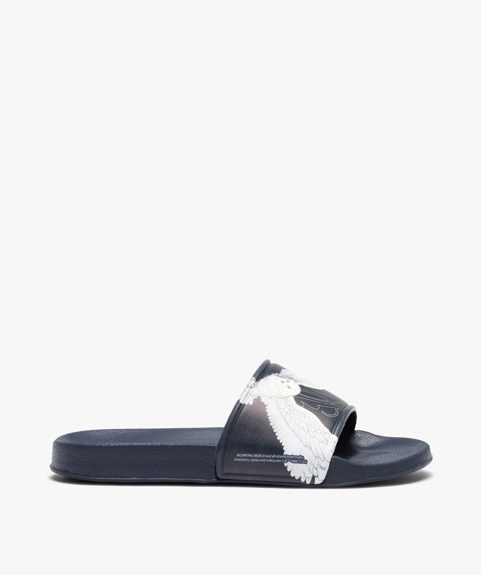 Mules de piscine fille à bandeau imprimé chouette bleu | GEMO