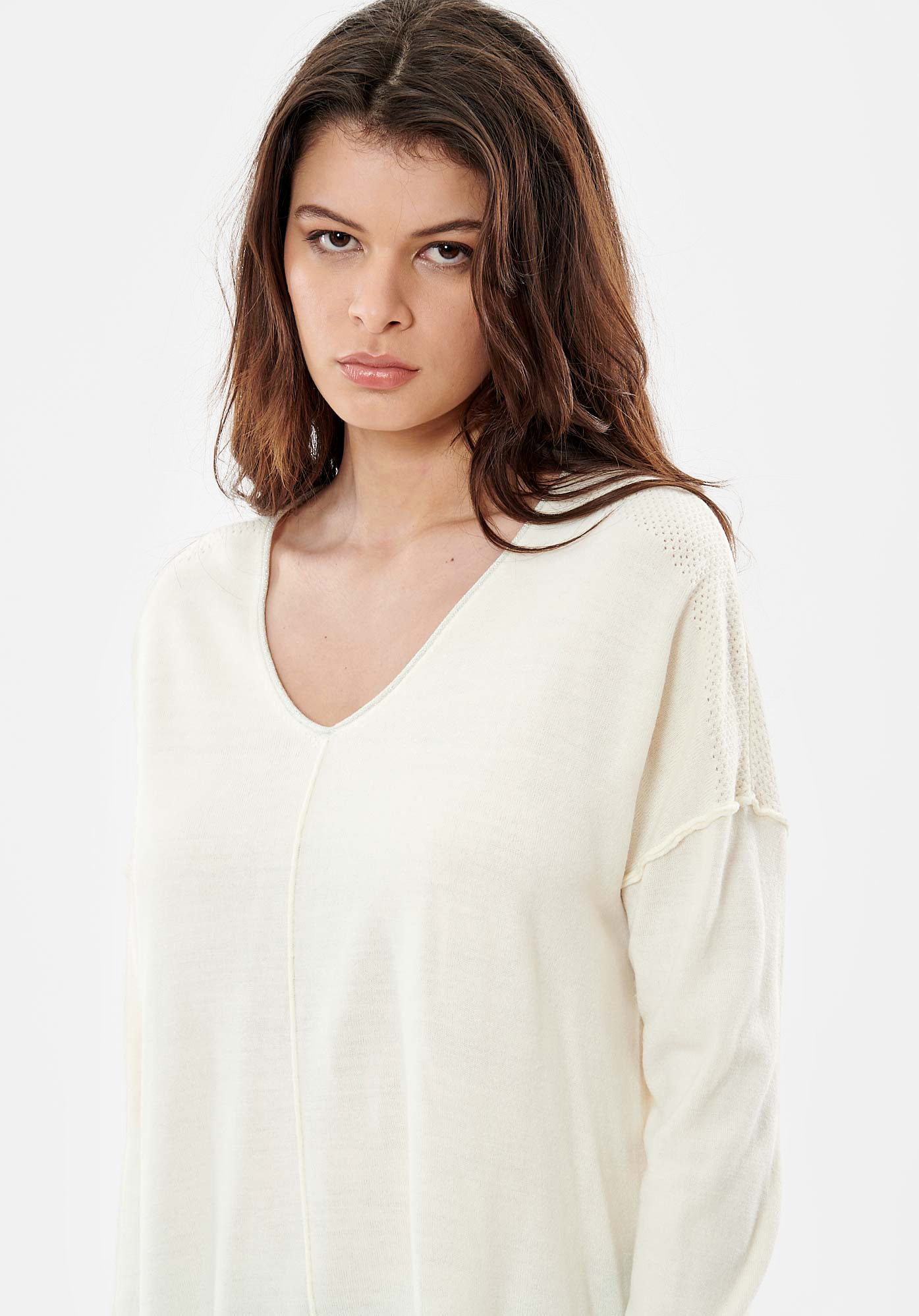 BOSCK  Pull blanc femme
