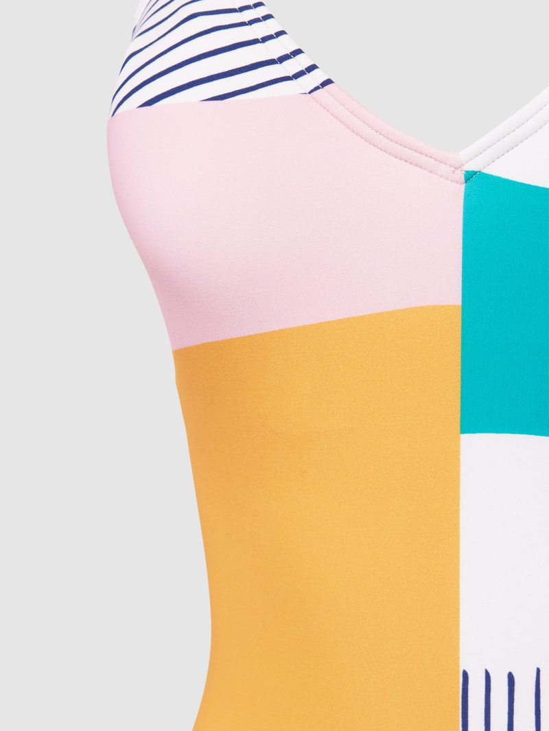 Badeanzug im Colour-Blocking-Design in sand