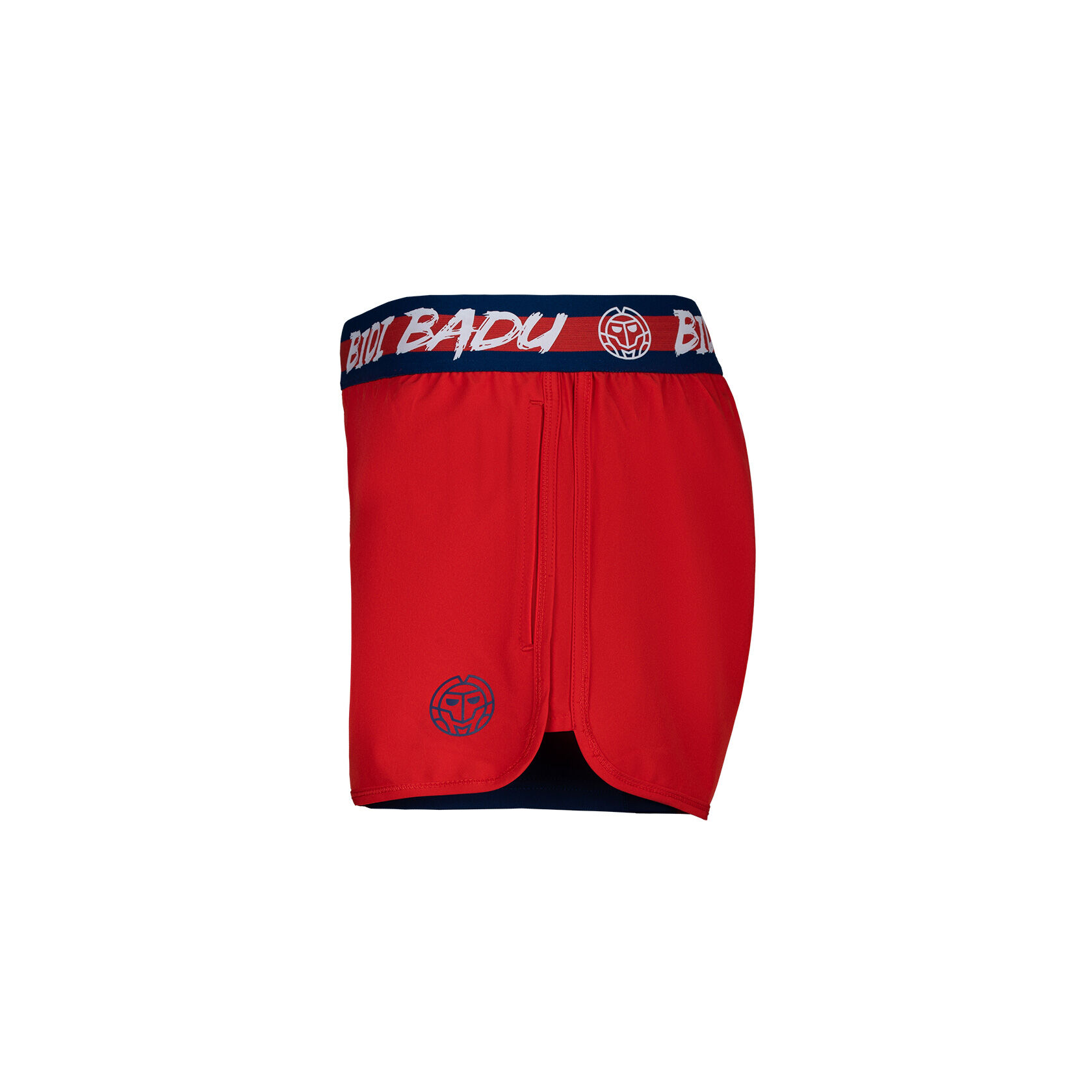 Tiida Tech 2in1 Shorts Damen - Rot, Dunkelblau