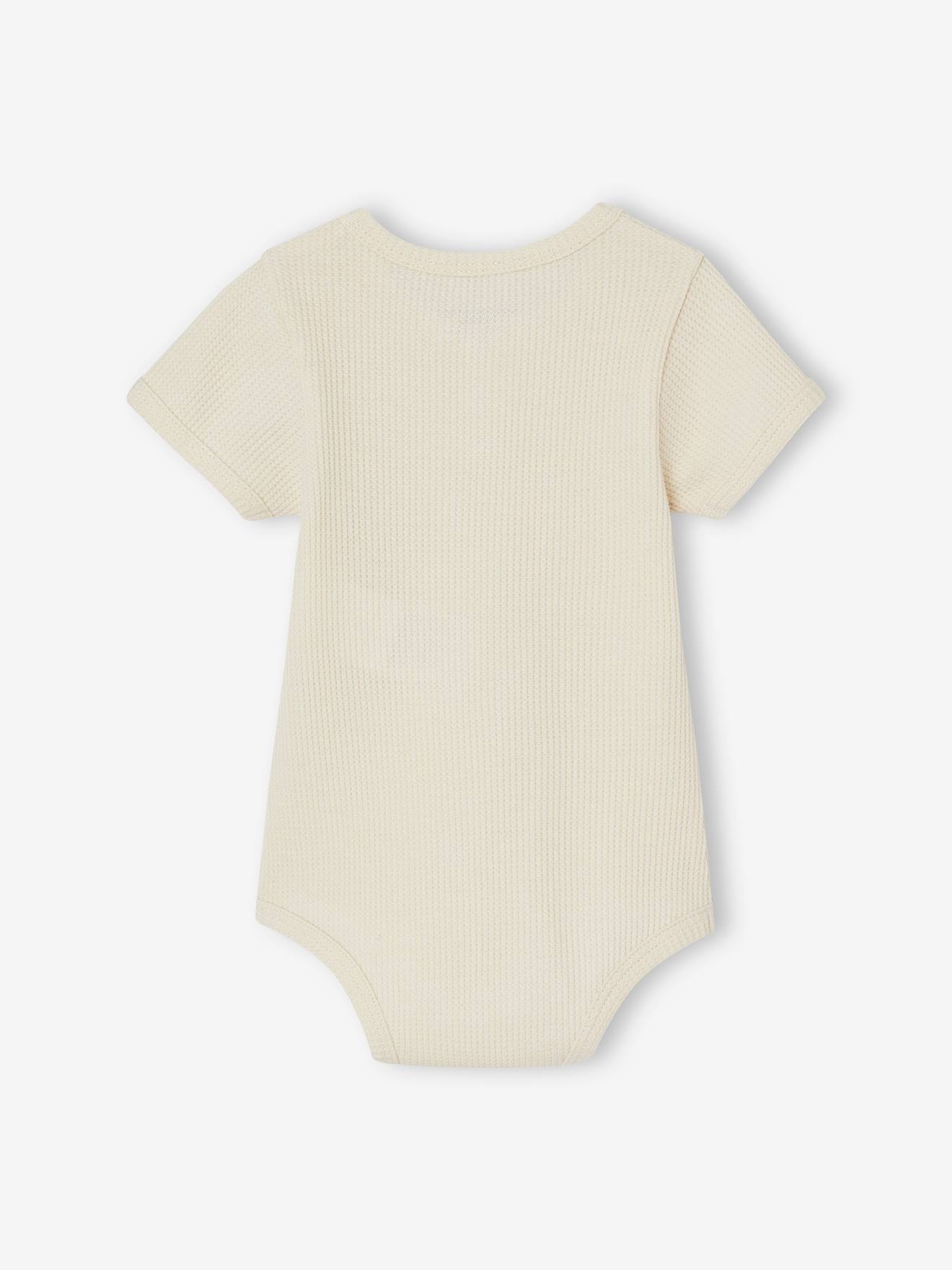 Vertbaudet 2er-Pack Baby Bodys Bio-Baumwolle Oeko-Tex - olivgrün