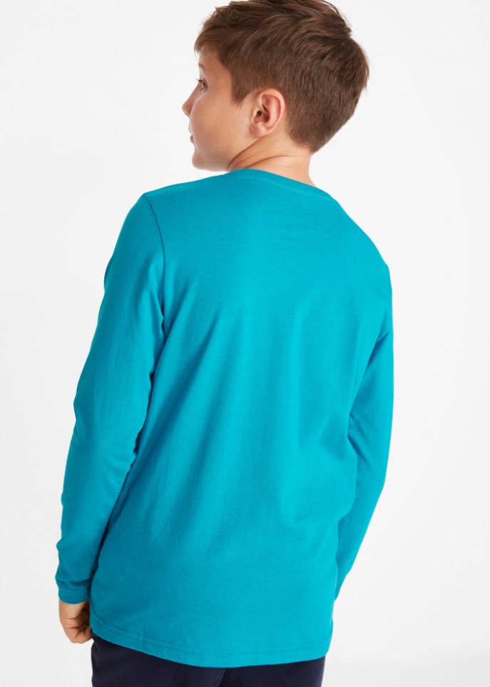 Jungen Langarmshirt aus Bio-Baumwolle (2er-Pack)