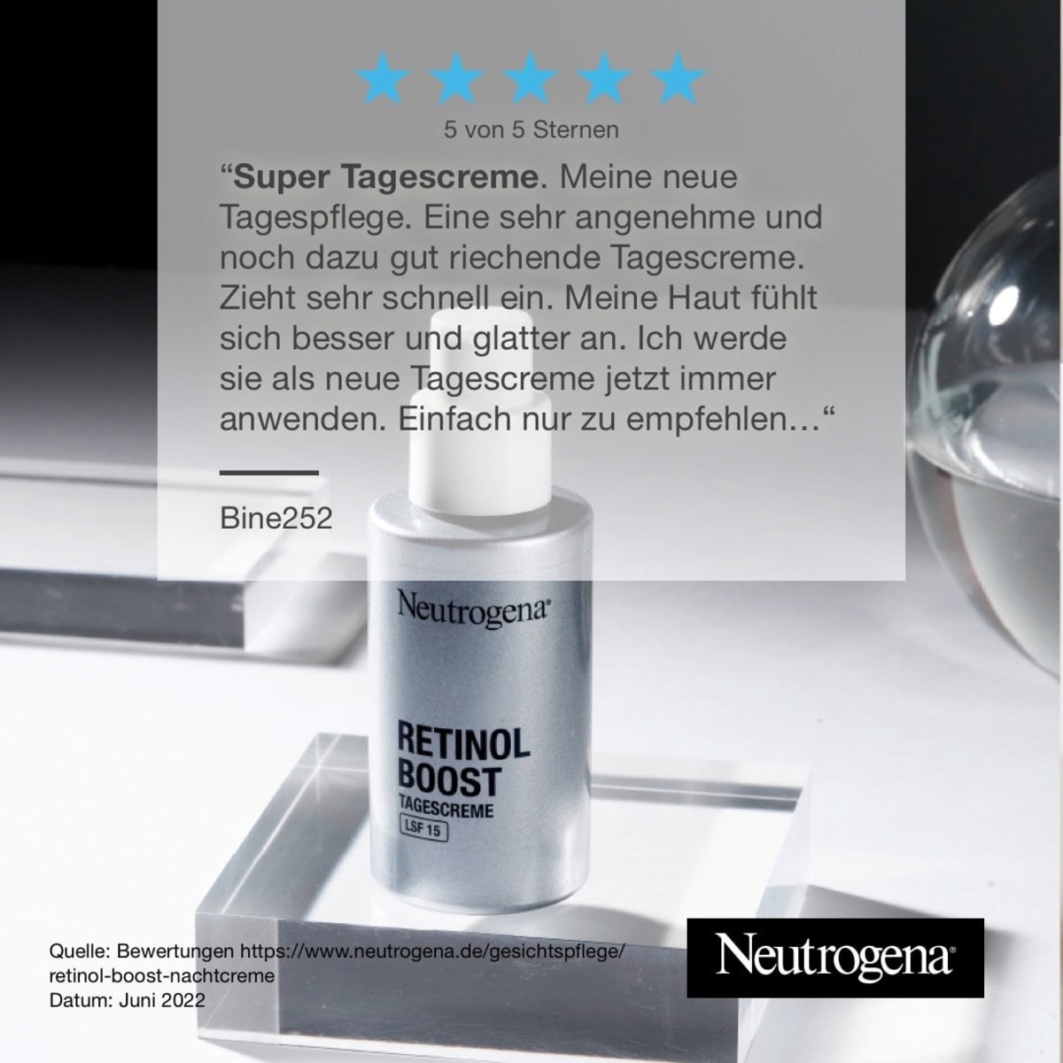 Anti Age Gesichtscreme Retinol Boost LSF 15, 50 ml