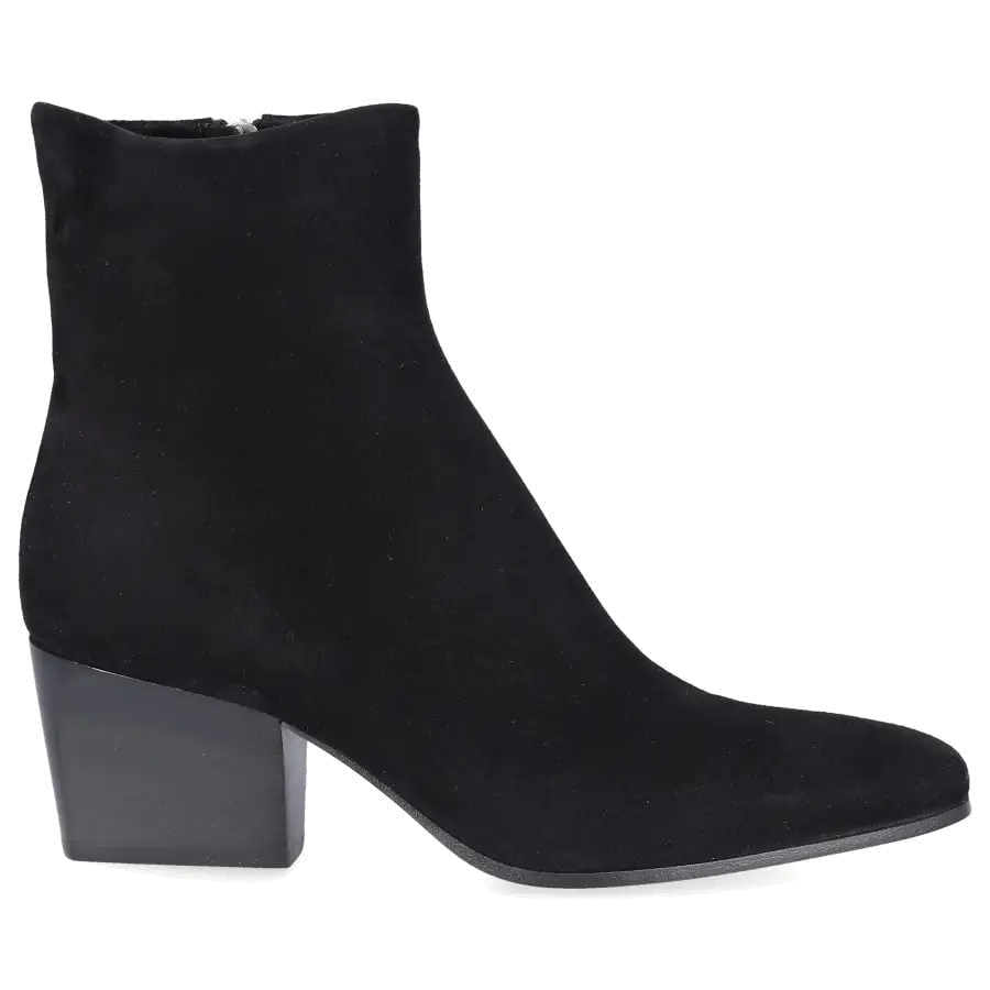 Pomme D`OR - Klassische Stiefeletten 6983 Veloursleder - schwarz