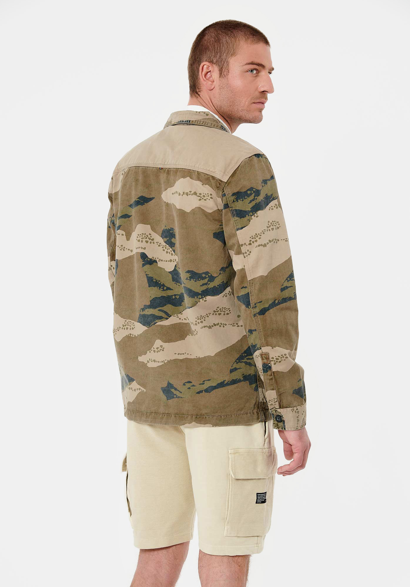 MAK    Veste kaki camouflage homme 100% coton