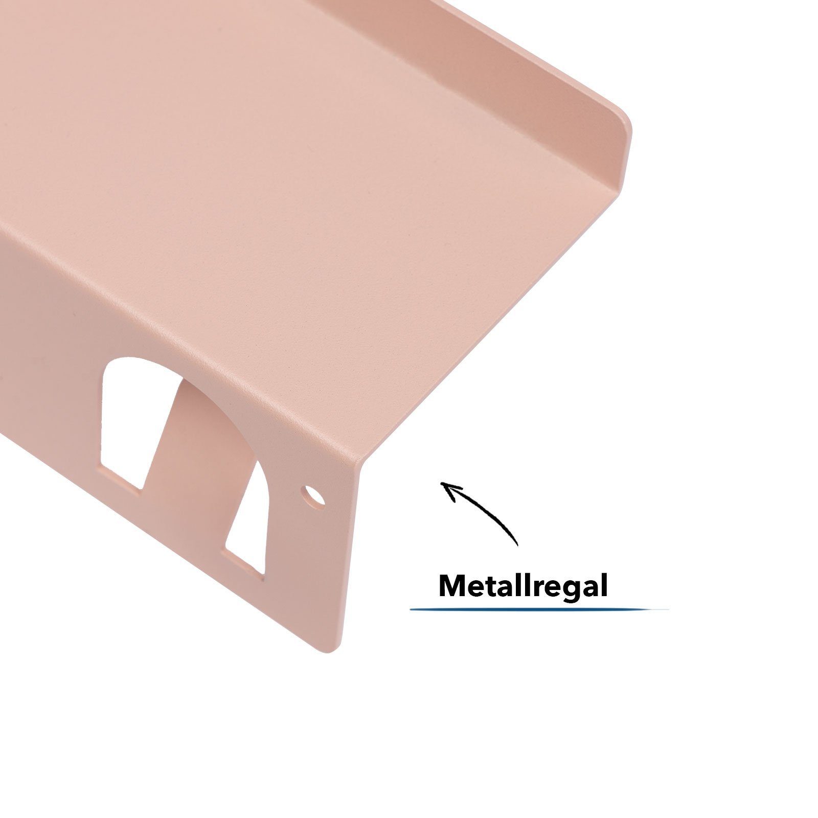 Floordirekt Wandregal Wohndekoration aus Paulowniaholz in 2 Farben, Wandregal