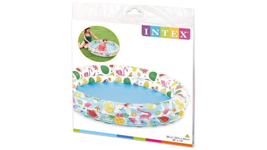 Intex - Kinderpool Just So Fruity, 122 x 25 cm
