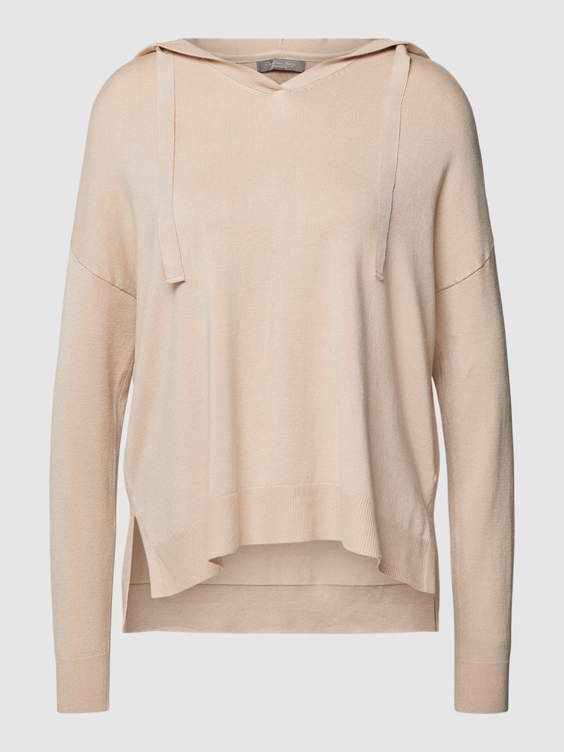 Sweatshirt mit Kapuze in sand meliert