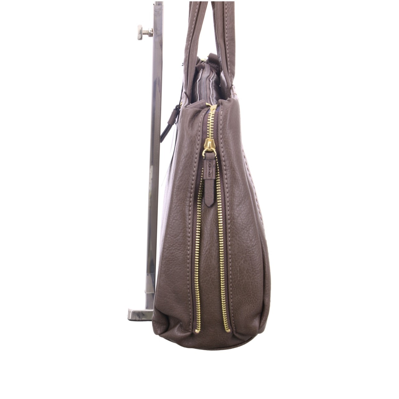 GABOR Handtaschen taupe KARA, Zip shopper M, dark taupe