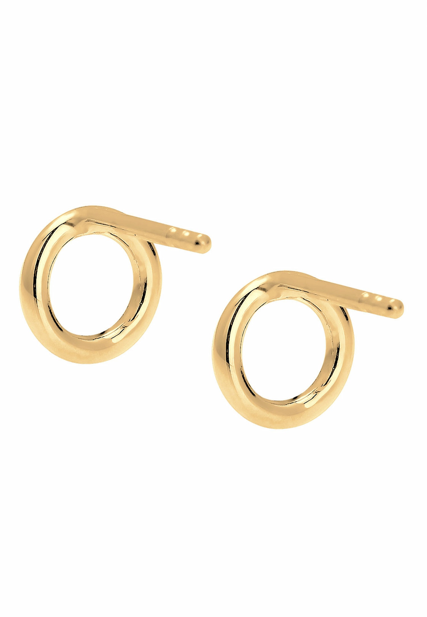 Elli ženske minimalističke geometrijske okrugle naušnice od 925 sterling srebra