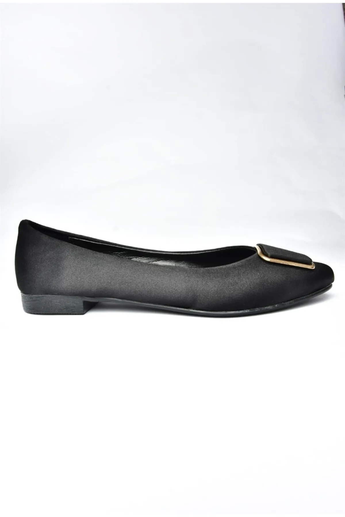 Fox Shoes  P726776304 Ballerinas für Damen aus schwarzem Satinstoff