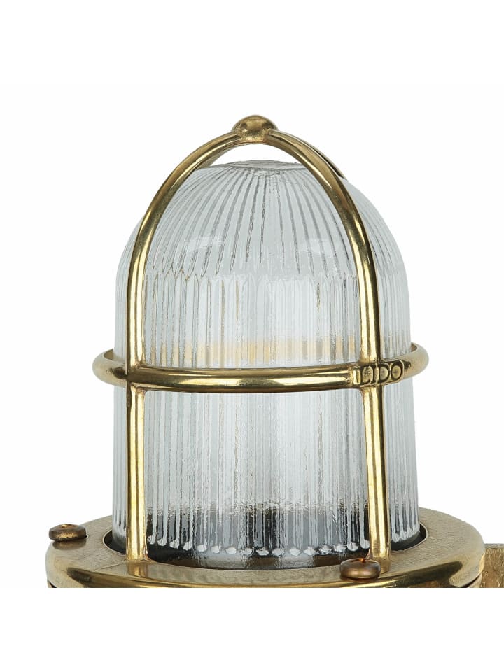 Licht-Erlebnisse Außen Wandlampe in Messing günstig kaufen onesize