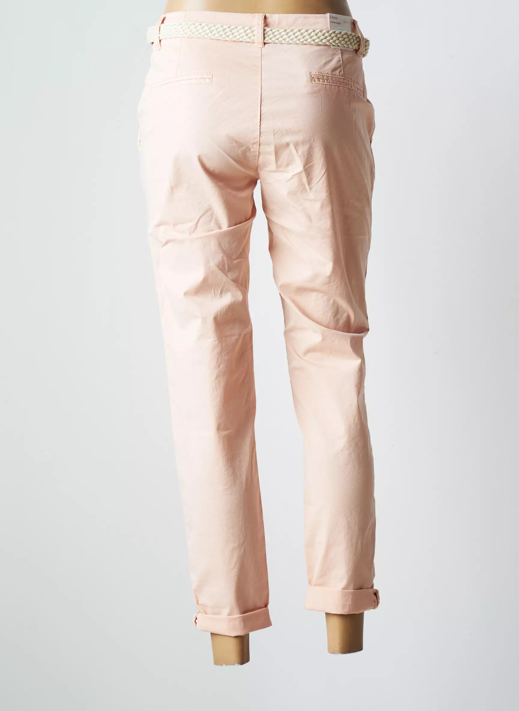 Esprit Pantalon7 8 Femme couleur rose