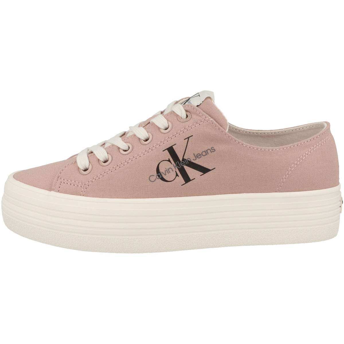 Calvin Klein Jeans Vulcanized Flatform Essential Mono Sneaker Low beige