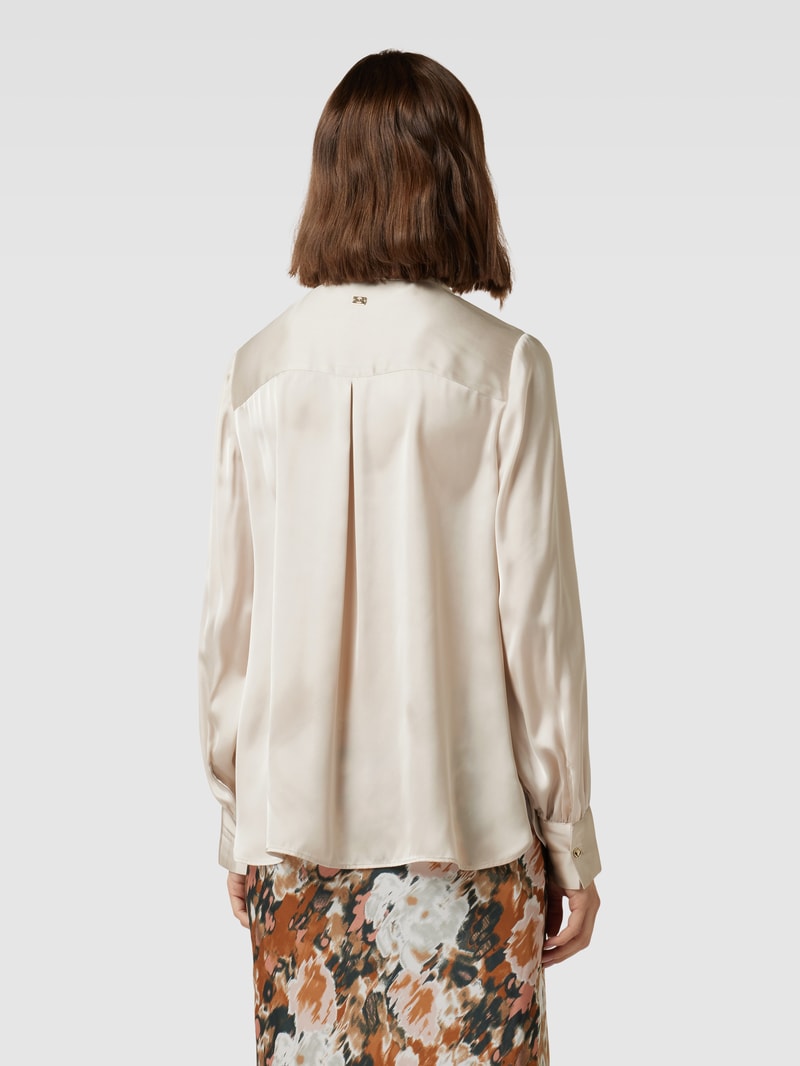 Bluse mit Zierschleife in ecru