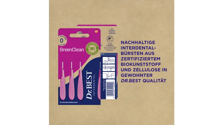 Dr.BEST Interdental GreenClean Size 0 0,4mm