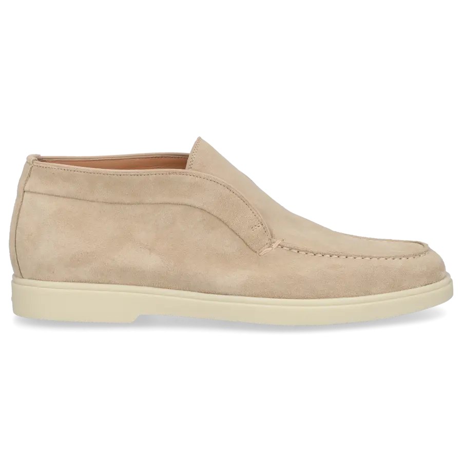 Santoni - Stiefeletten DESERT BOOT Veloursleder - beige