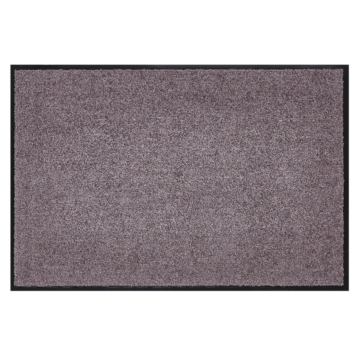 HOMCOM Fußmatte waschbar Gummiumrandung rutschfest Taupe 90 x 60 x 0,7 cm