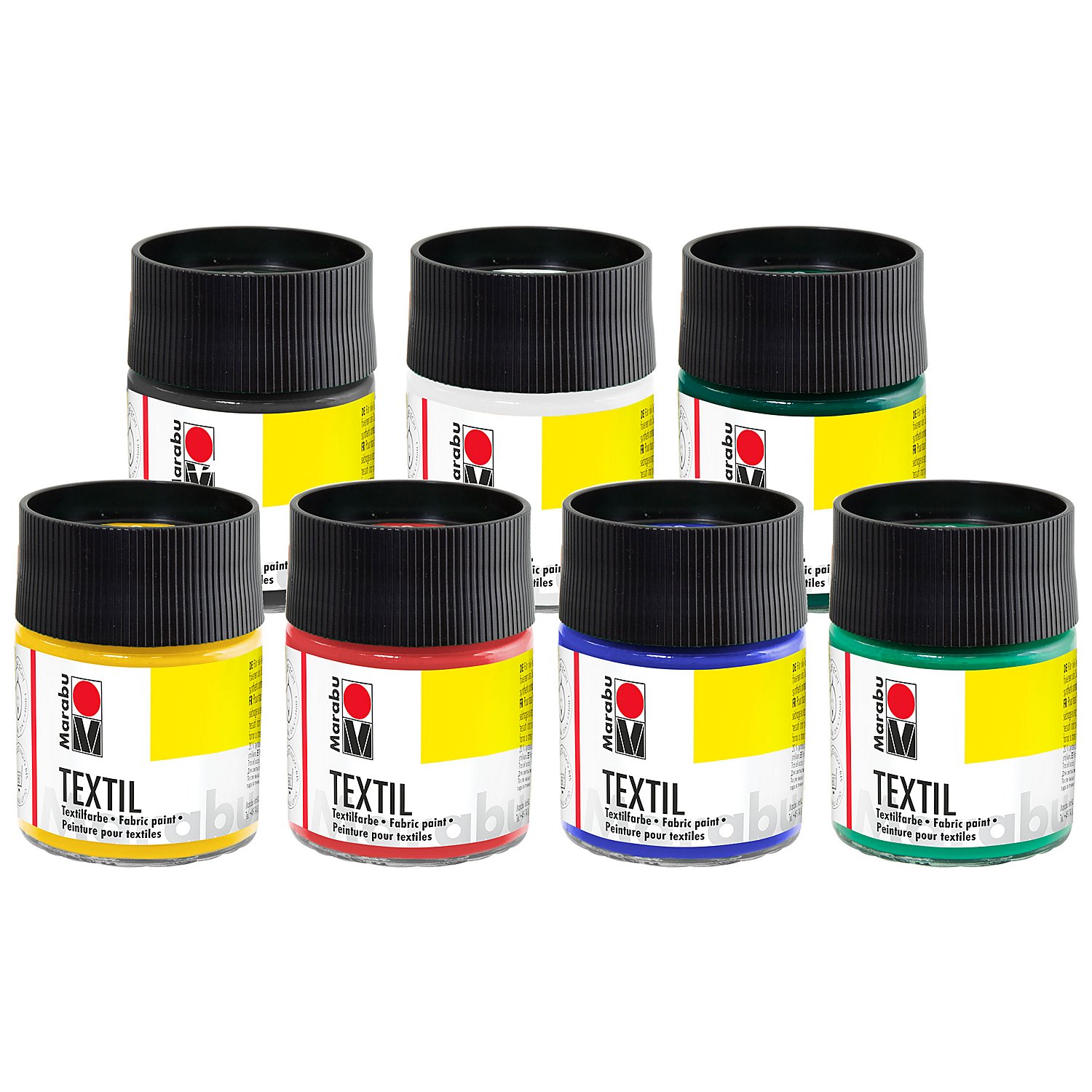 Marabu Stoffmalfarbe in verschiedenen Farbtönen, 50 ml
