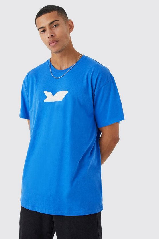 Oversize T-Shirt mit Bm-Print