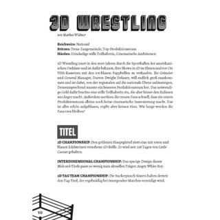 World Wide Wrestling RPG: Fanzine - Der Cutter (DE)